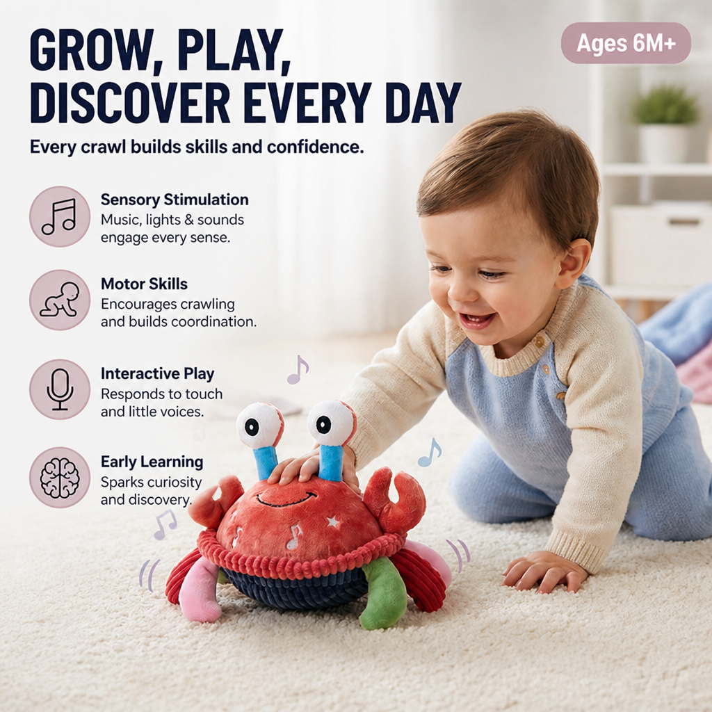 Crabbix™ — Ignite Your Baby’s Senses and Spark Every Milestone with Joyful Play