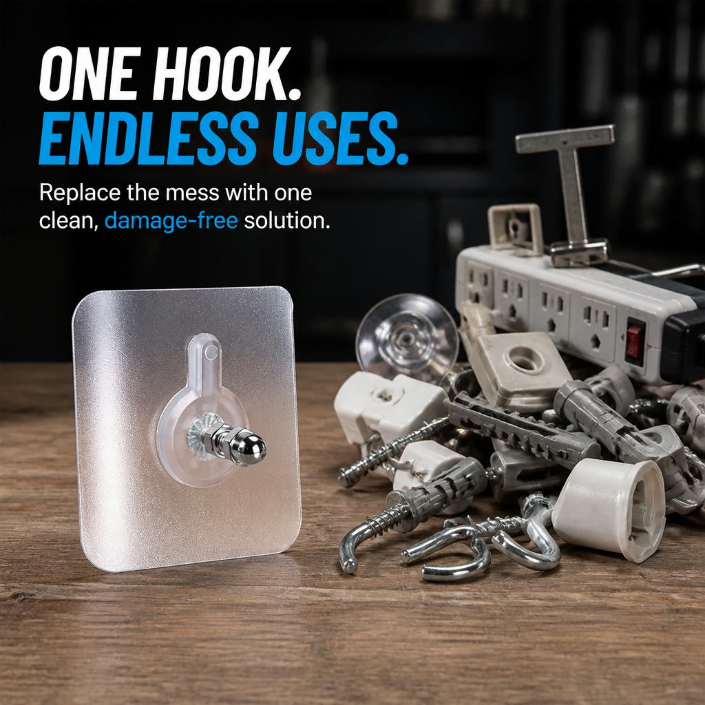 SureGrip™ ClearHook — Hang Heavy, Stay Flawless, Love Your Walls Forever