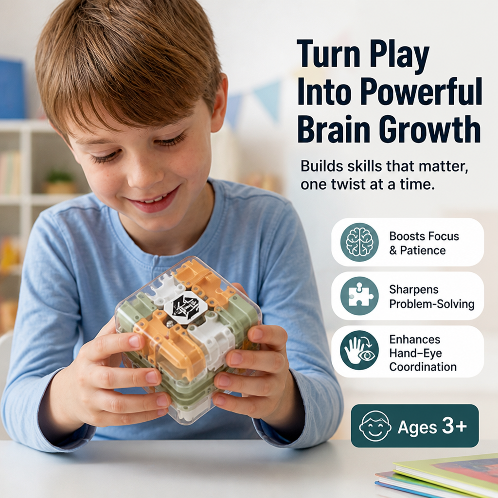 MindTrek™ Maze Cube — Unlock Unshakeable Focus and Brain Power Anywhere You Go