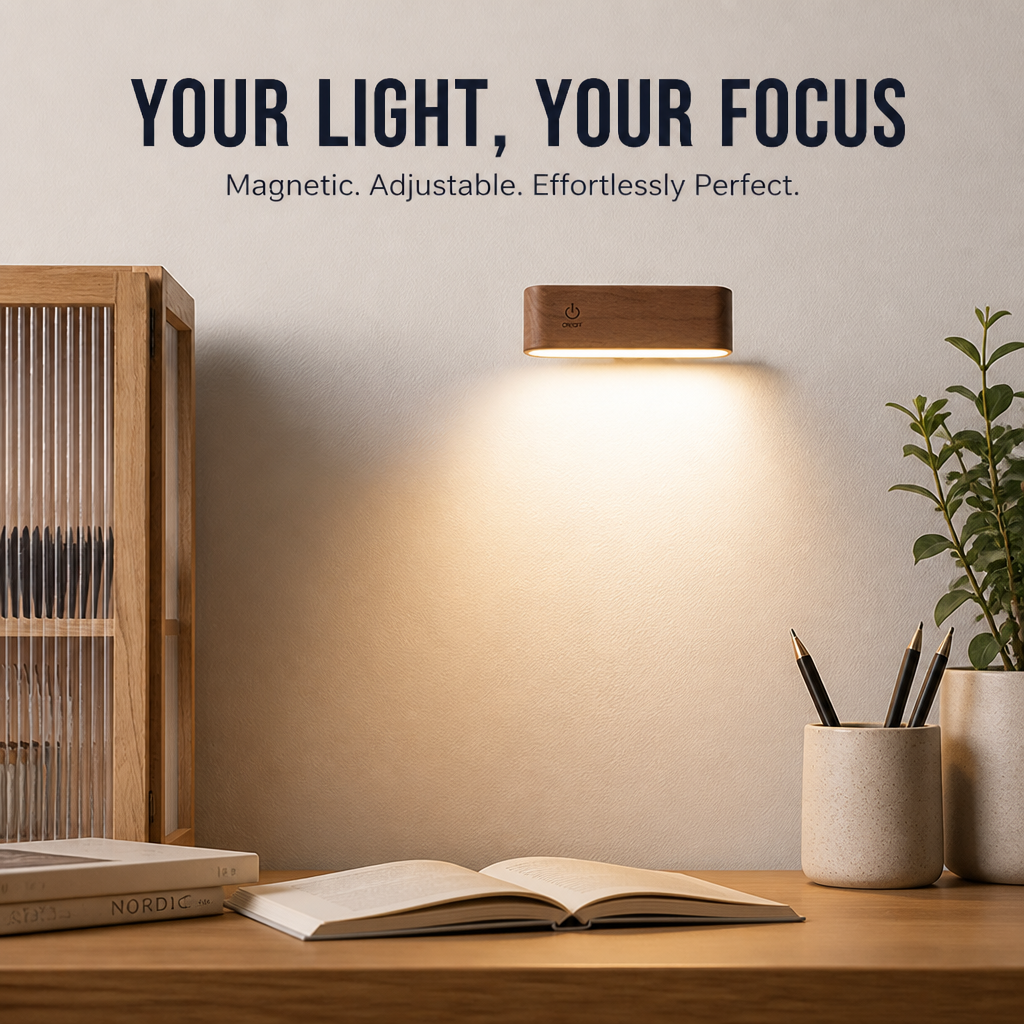 VeloLumina™ Magnetic Lamp — Effortlessly Command Perfect Light and Unleash Laser-Sharp Focus