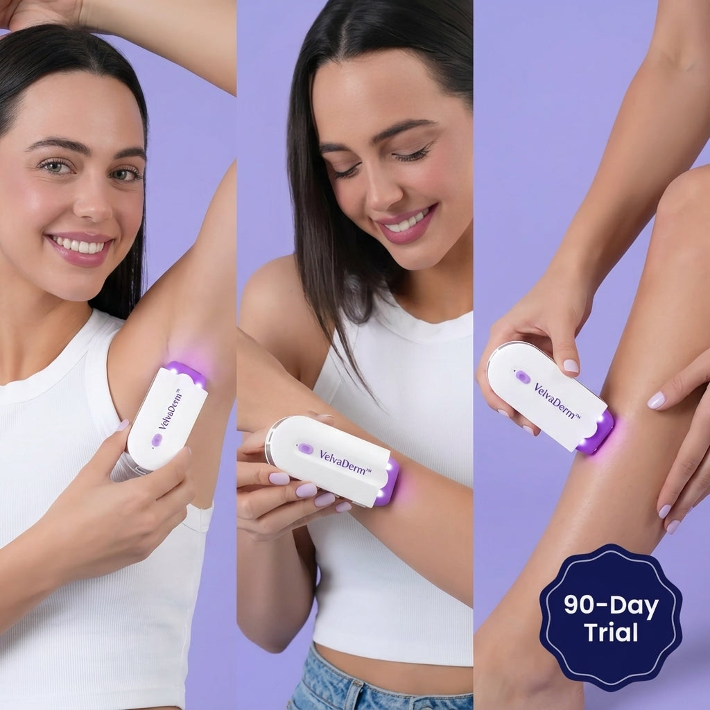 VelvaDerm™ — Glide Away Unwanted Hair and Stay Smooth for Weeks, No Sting