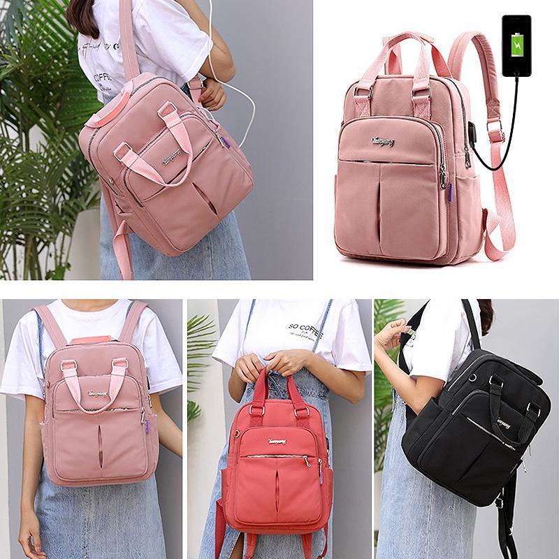 Waterproof Backpack with USB Charging Port