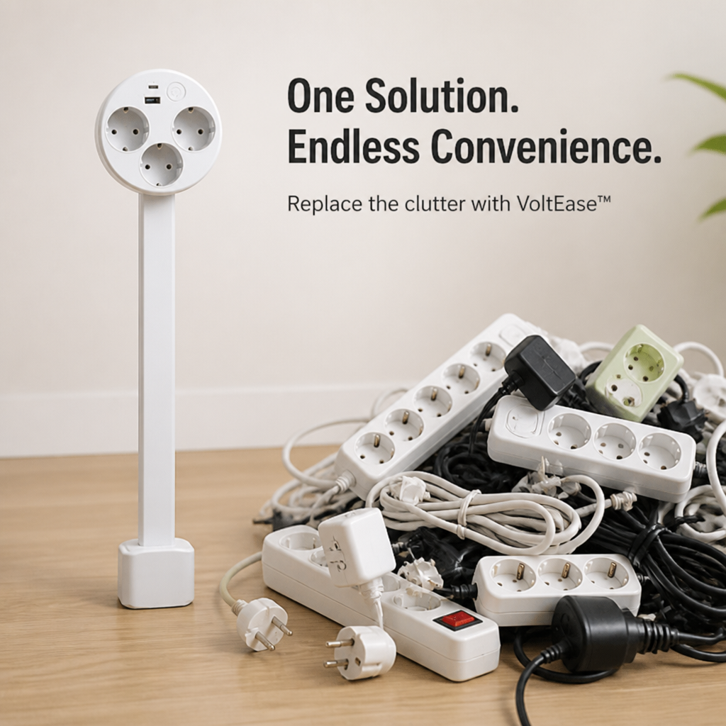 VoltEase™ — Effortless Power Access That Ends Your Outlet Struggles