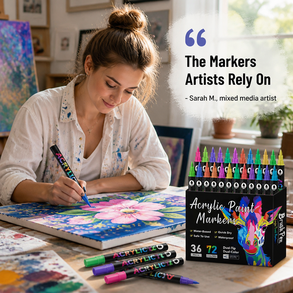 HyperLuxe™ Acrylic Paint Pens — Ignite Your Creativity with Bold, Lasting Colors That Never Fade