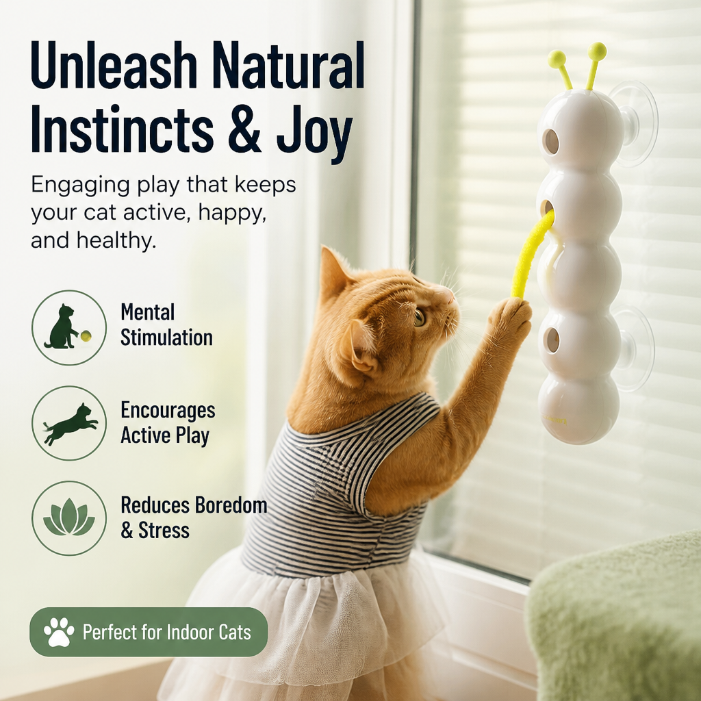 WhiskerTwist™ — Ignite Your Cat’s Wild Instincts for Endless Indoor Adventure