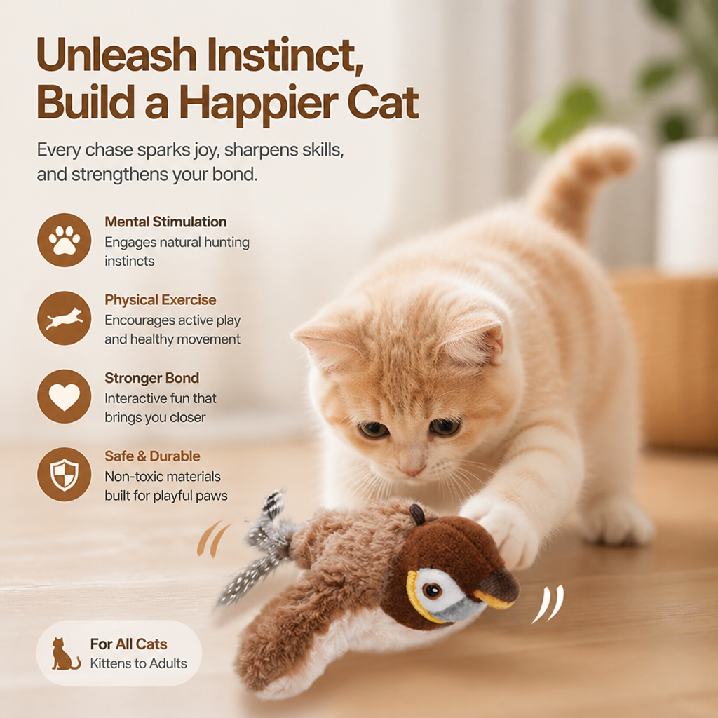 FeatherFrenzy™ — Ignite Your Cat’s Wild Hunt and Endless Play Passion