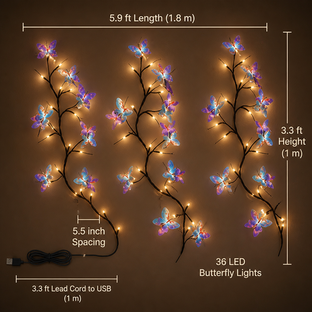 LuminaFlair™ Butterfly Lights — Transform Your Space Into a Cozy, Magical Escape Instantly