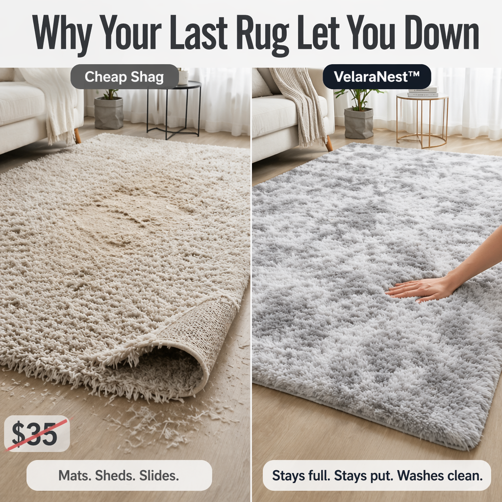 VelaraNest™ — Sink Into Cloud-Soft Plush That Grips Hardwood and Washes Clean