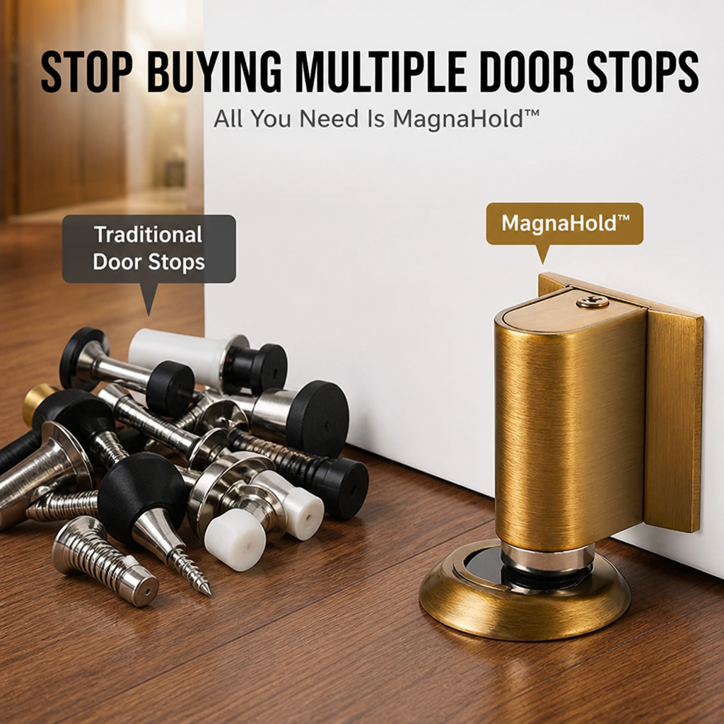 MagnaHold™ — Stop Door Slams and Protect Your Home with Silent, Ironclad Control