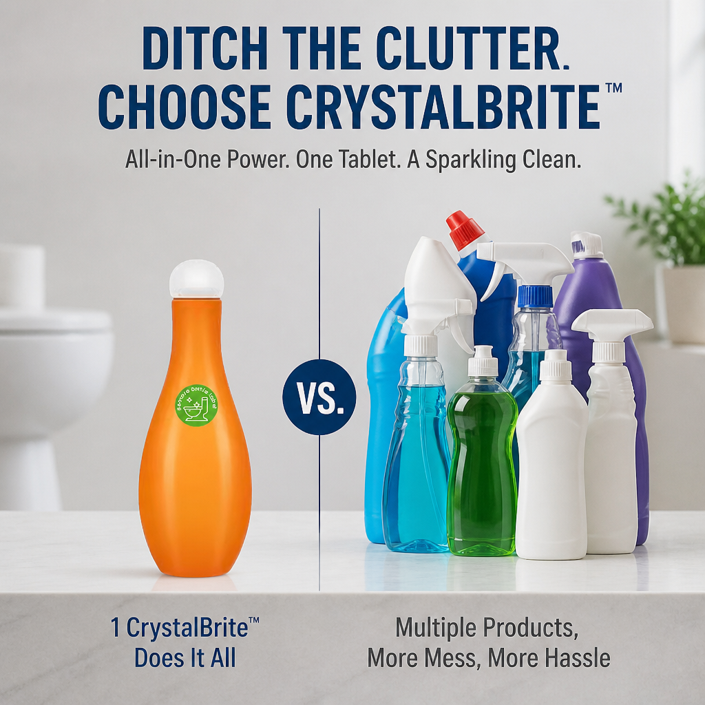 CrystalBrite™ — Turn Your Toilet into a Sparkling Fresh Haven Without the Scrub