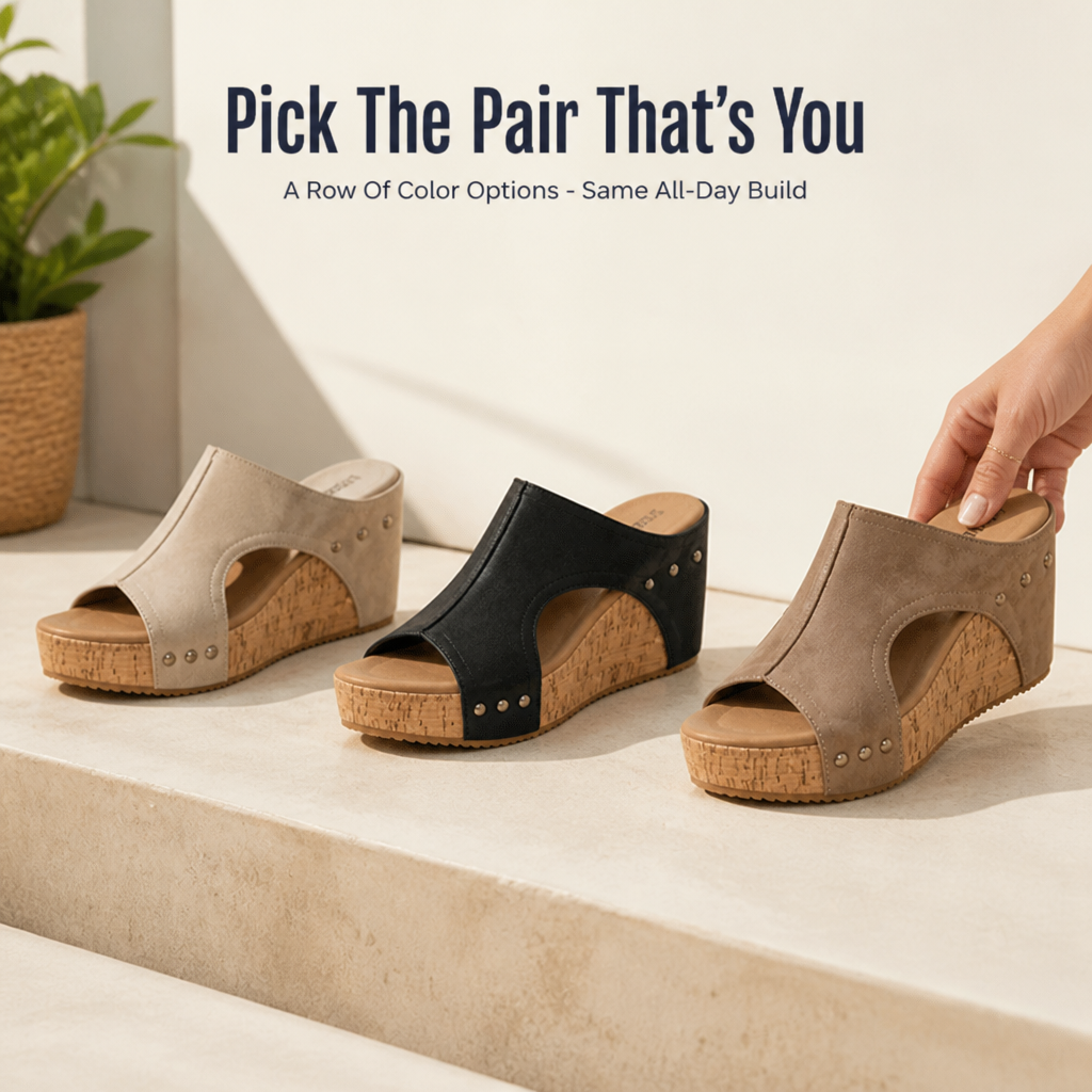 SolaraLuxe™ Wedge Sandals — Walk Pain-Free with Bold Style That Commands Attention