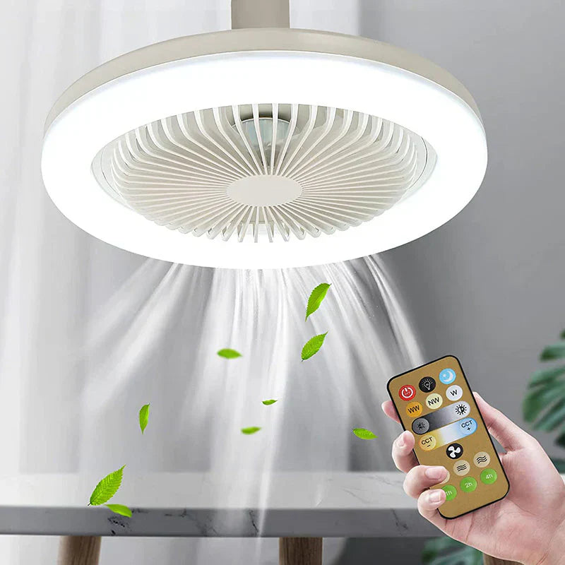 Modern Ceiling Fan with LED Light – Quiet Home Cooling for Living Room & Bedroom