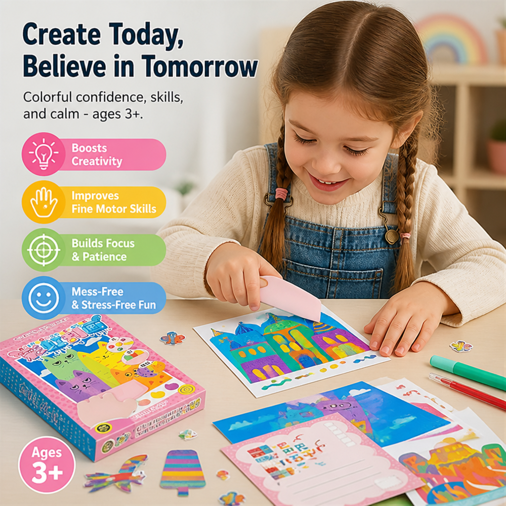 BrightBrite™ — Keep Little Hands Busy Revealing Rainbow Art, Zero Mess