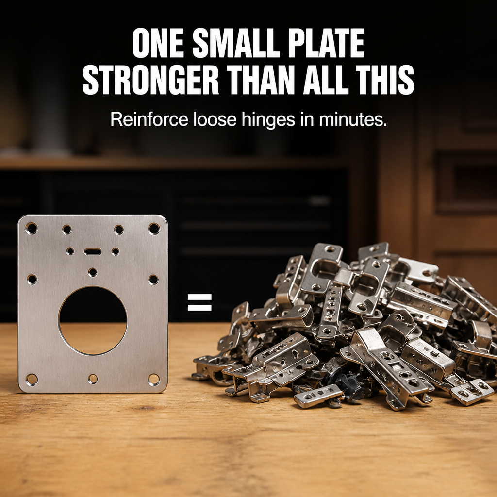 SecureHinge™ — Turn Wobbly Cabinet Doors into Rock-Solid Strength Instantly