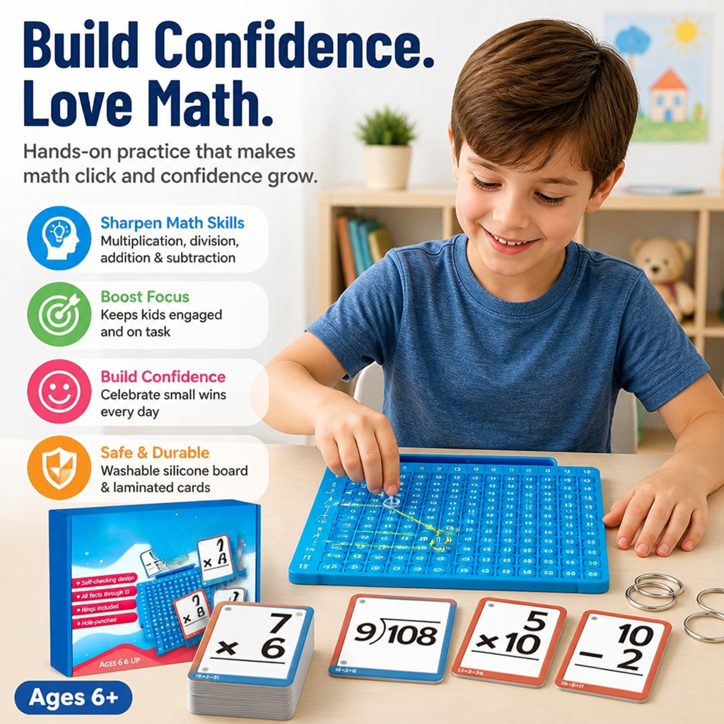 BrainSpark™ Mastery Kit — Ignite Your Child’s Confidence and Turn Math Into Pure Fun