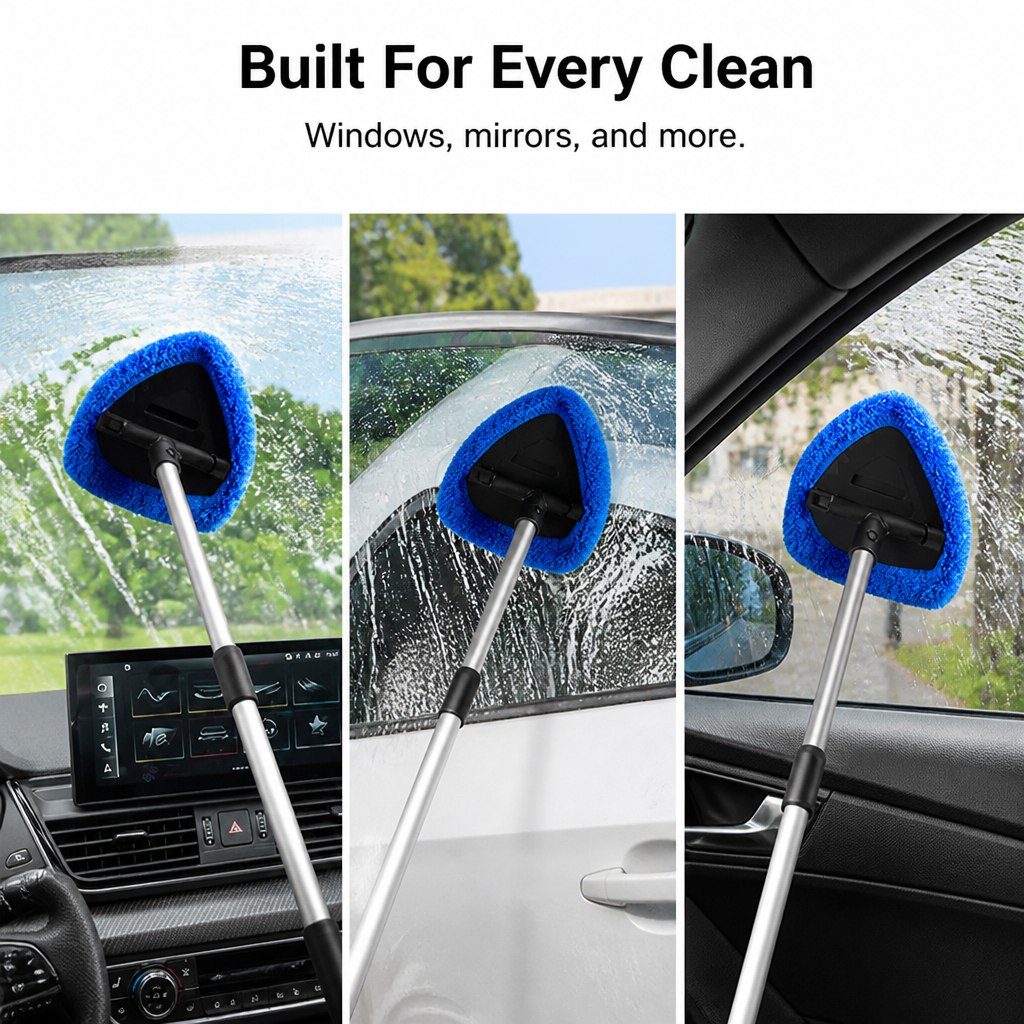 PanoramaShine™ — Reach Every Corner for Crystal-Clear, Scratch-Free Sparkle