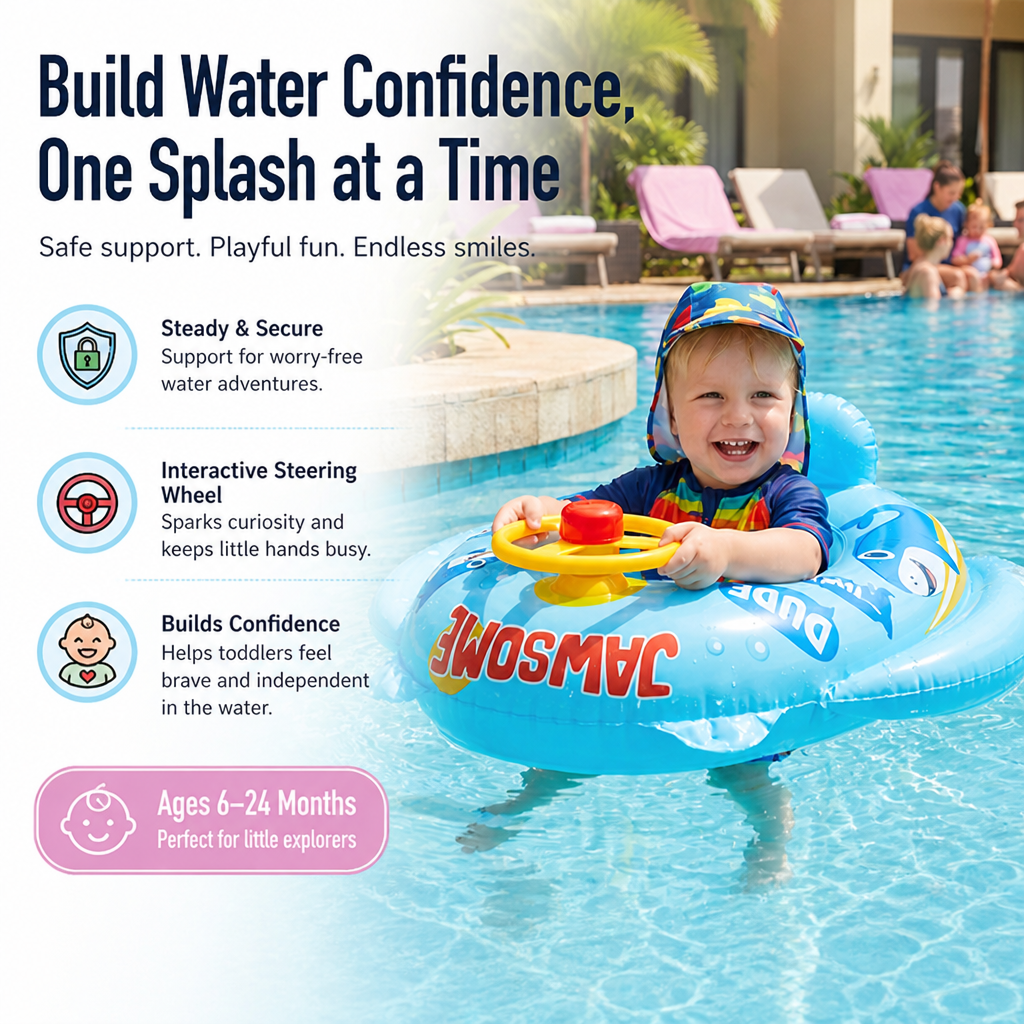 AquaSprout™ — Ignite Your Toddler’s Fearless Splash Adventures with Steady Support and Playful Fun
