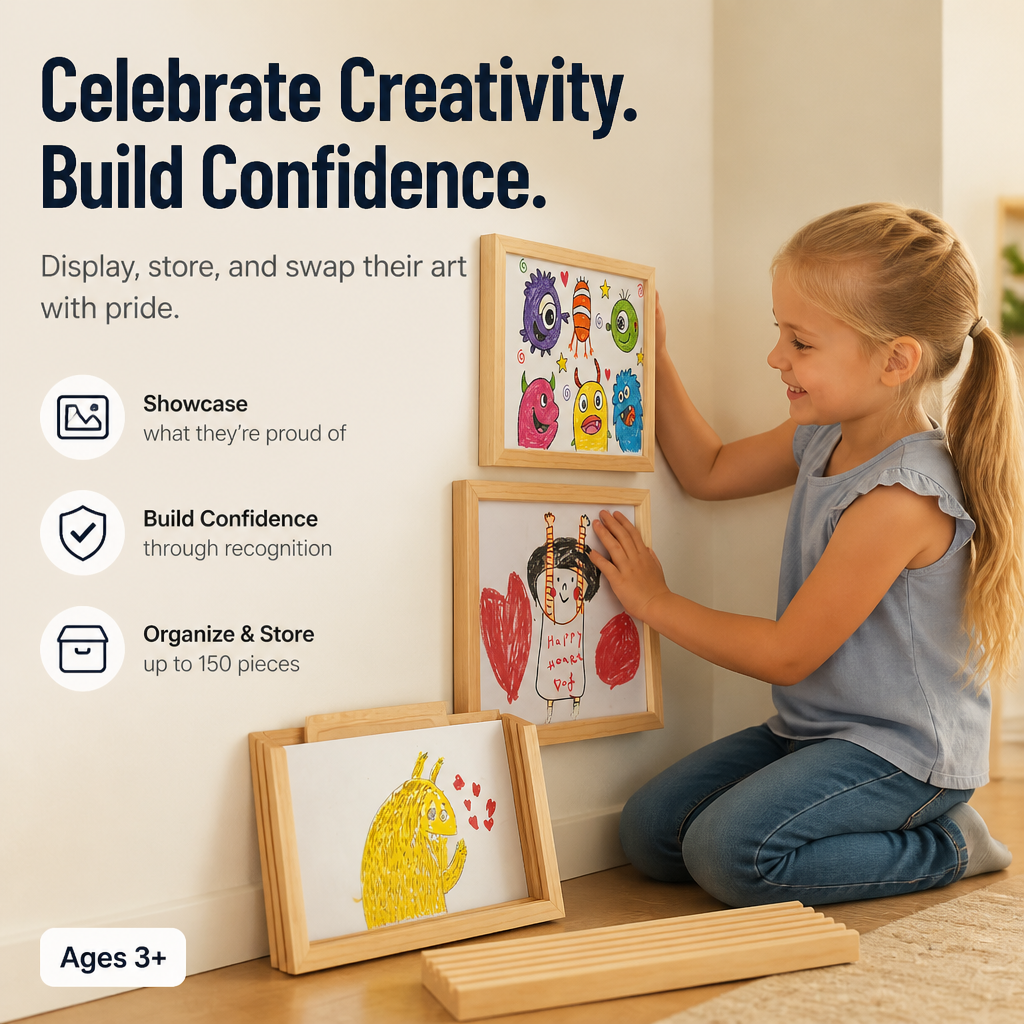 ImagineNest™ — Turn Your Child’s Art into Proud, Daily Triumphs