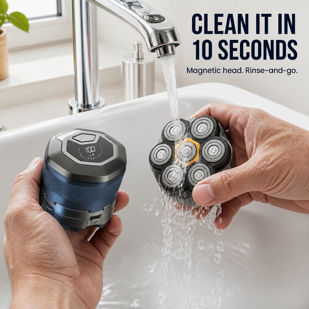 ApexGlide™ — Shave Your Whole Head Smooth in Under 3 Minutes Flat