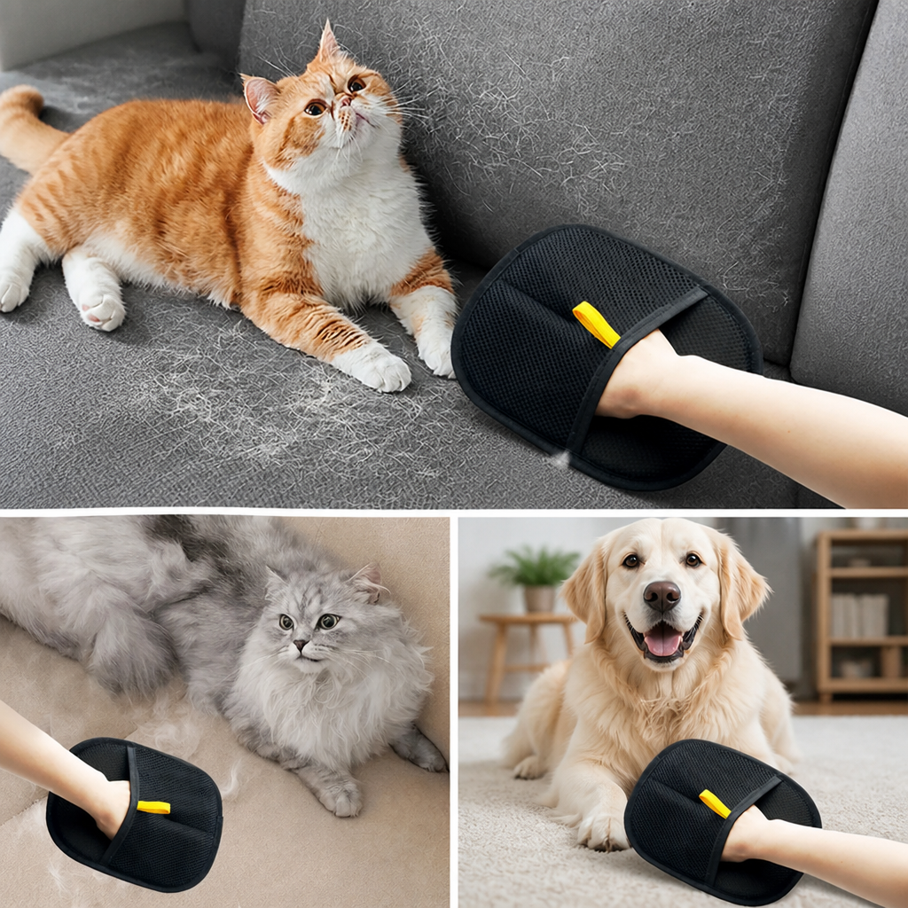 FurTamer™ HairGloves — Effortless Pet Hair Control for a Peaceful, Allergy-Free Home