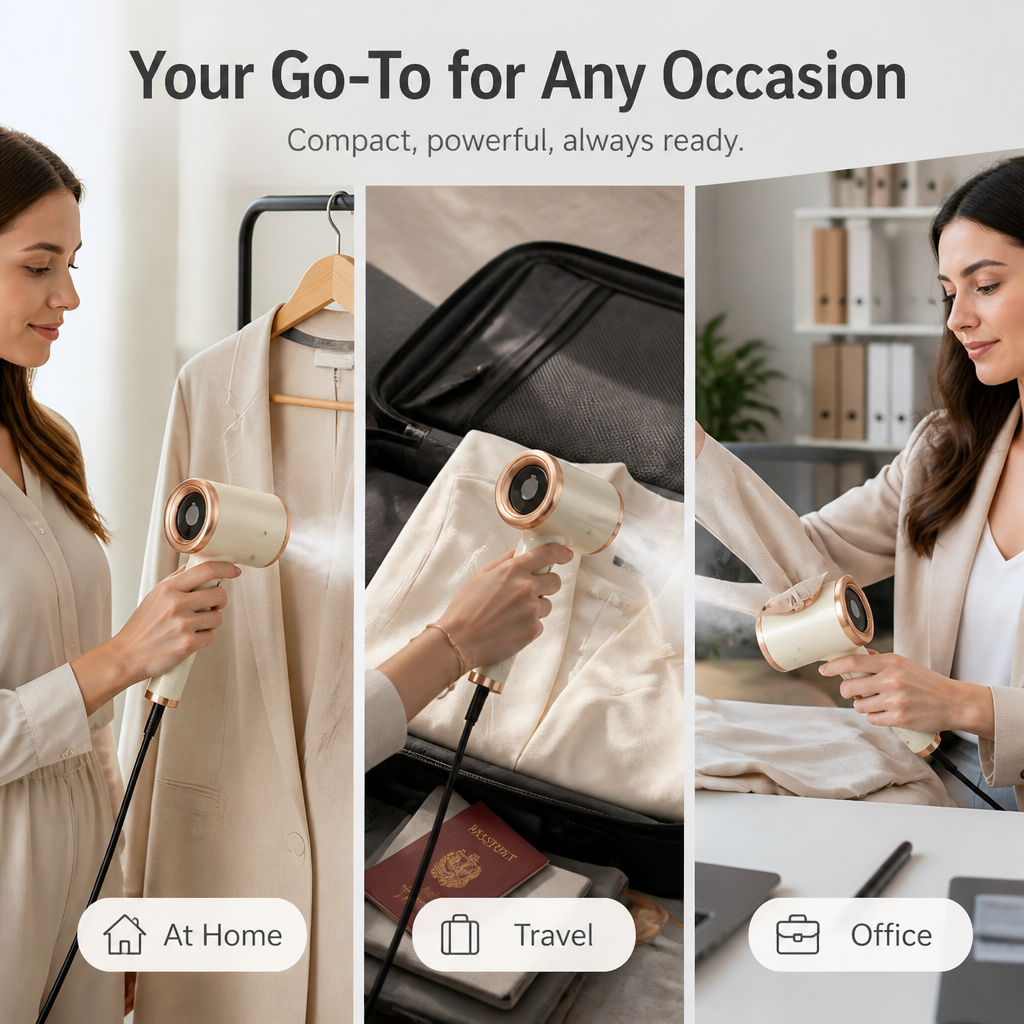 SleekSteam™ — Steam, Dry-Press & Pack Wrinkle-Free Style in Seconds Anywhere