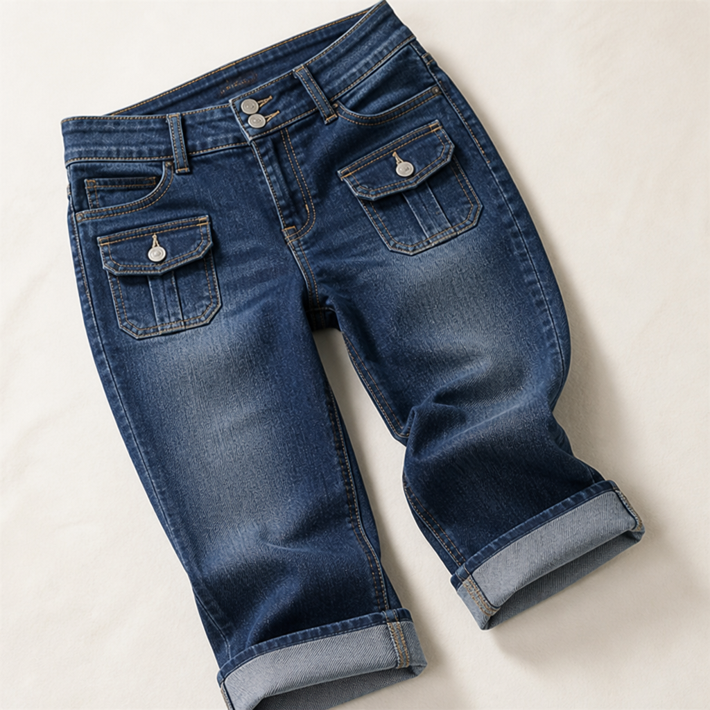 VeroCurve™ Slim Fit Stretch Capris — Sculpt Your Curves, Own Every Move with Effortless Comfort