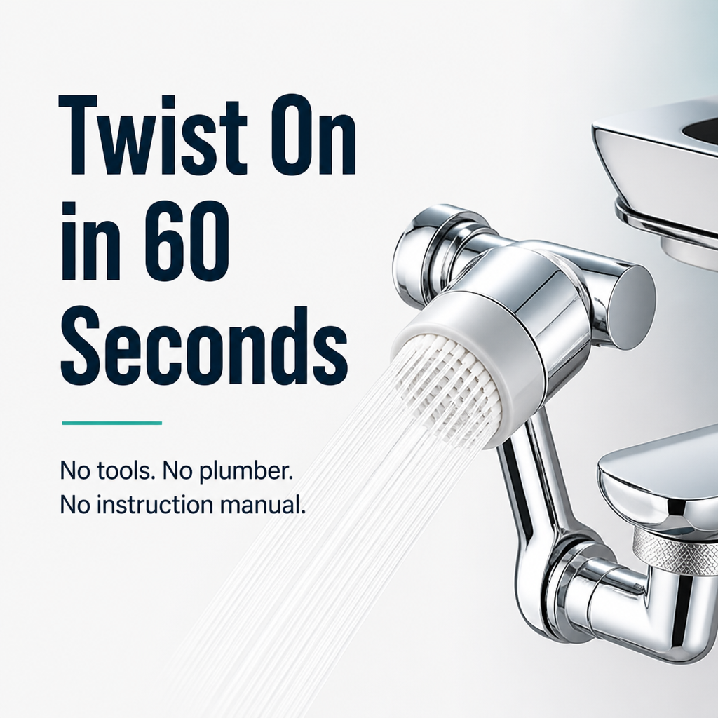 HydraFlex™ — Stop Splashing, Reach Every Corner of Your Sink in Seconds | 60-Day Guarantee
