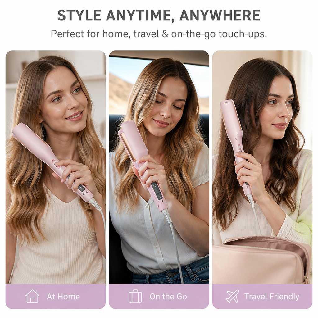LuxeCurl™ — Unlock Instant, Silky Waves That Radiate Confidence and Shine