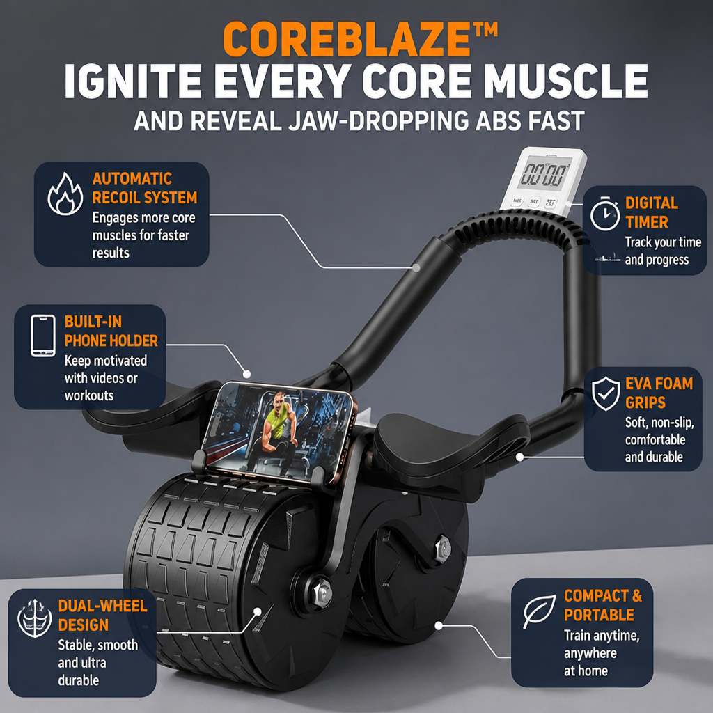 CoreBlaze™ — Ignite Every Core Muscle and Reveal Jaw-Dropping Abs Fast