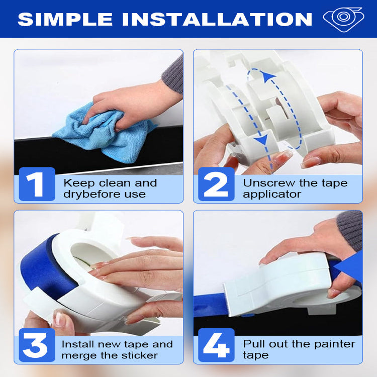 Painters Tape Applicator - Clean paint lines without hassle!