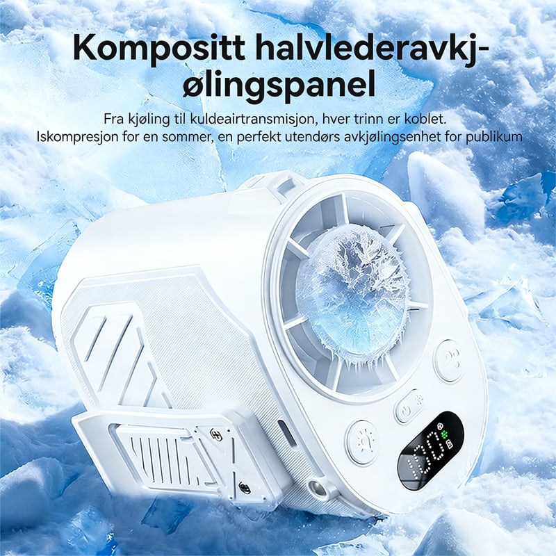 Portable Clip Fan with Cooling Feature | 6000mAh Battery