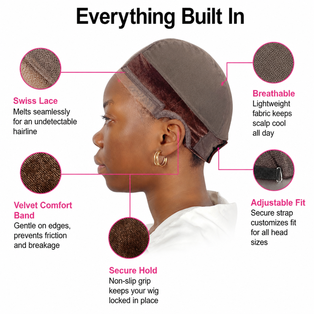 HaloGrip™ Cap — Lock In Confidence with Invisible, All-Day Comfort