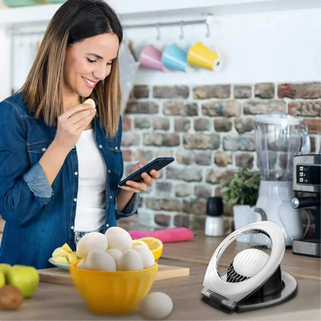 Egg Slicer for Perfect Egg Slices and More, Stress-Free Professional Quality