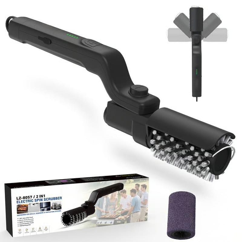 Power Scrubber for Quick Grill Cleaning – Enjoy More Time with Family