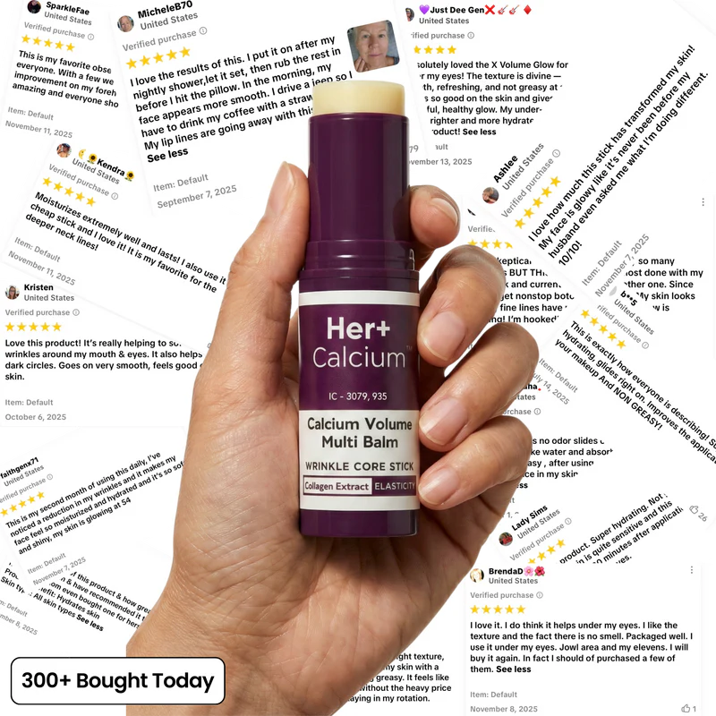 Her+ Calcium™ — Swipe Away Wrinkles, Smile Lines & Tired Under-Eyes In Seconds