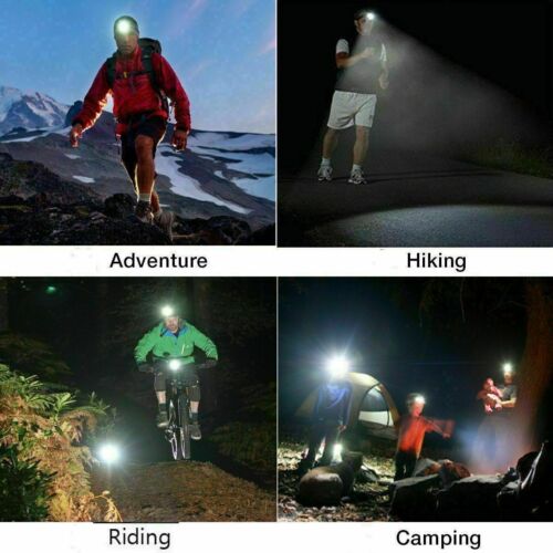 Rechargeable Waterproof Headlamp Set with 5 LED Lights