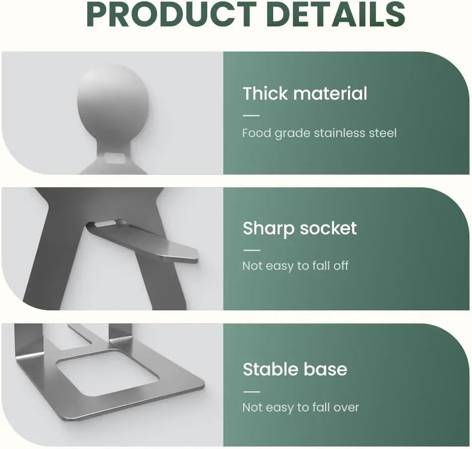 Stainless Steel Grill Holder Set – Pack of 4