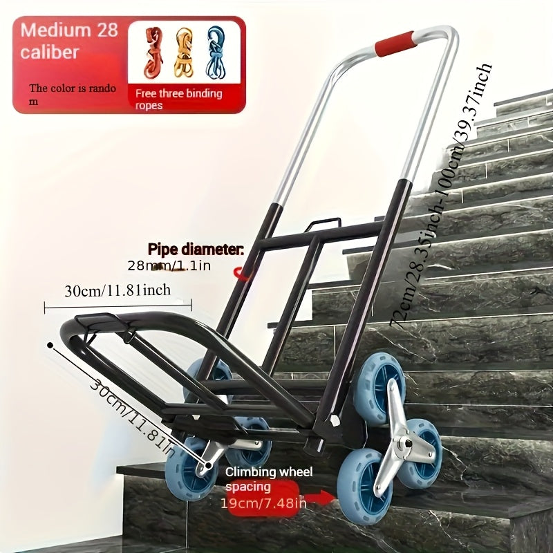 Folding Hand Truck with Stair Climbing Wheels