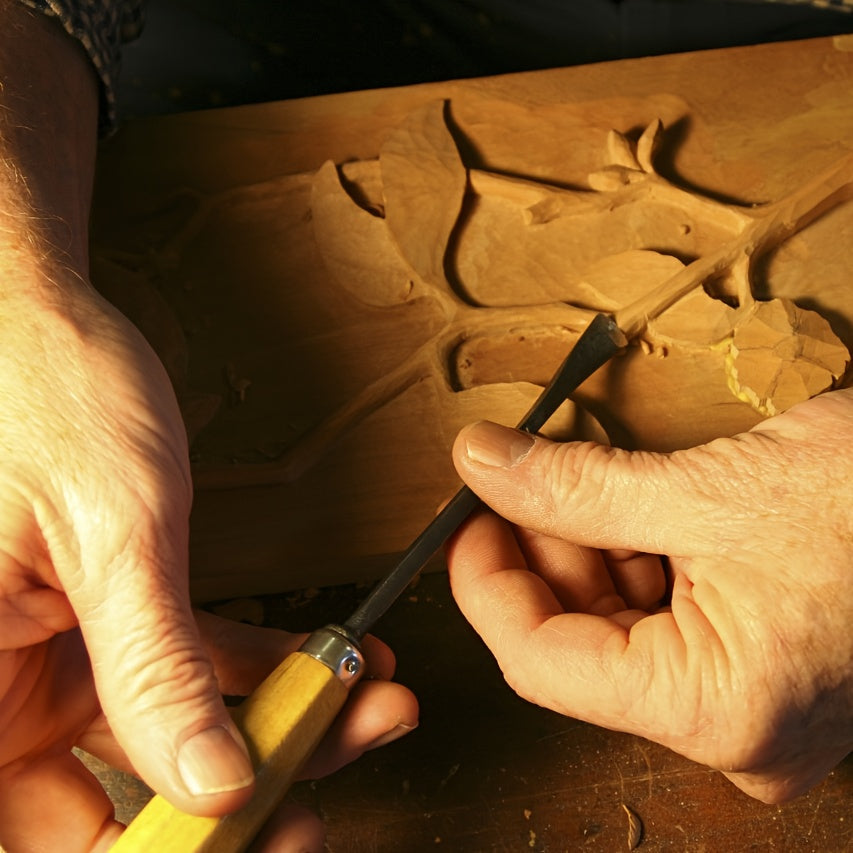 18-Piece Wood Carving Kit with Carrying Case