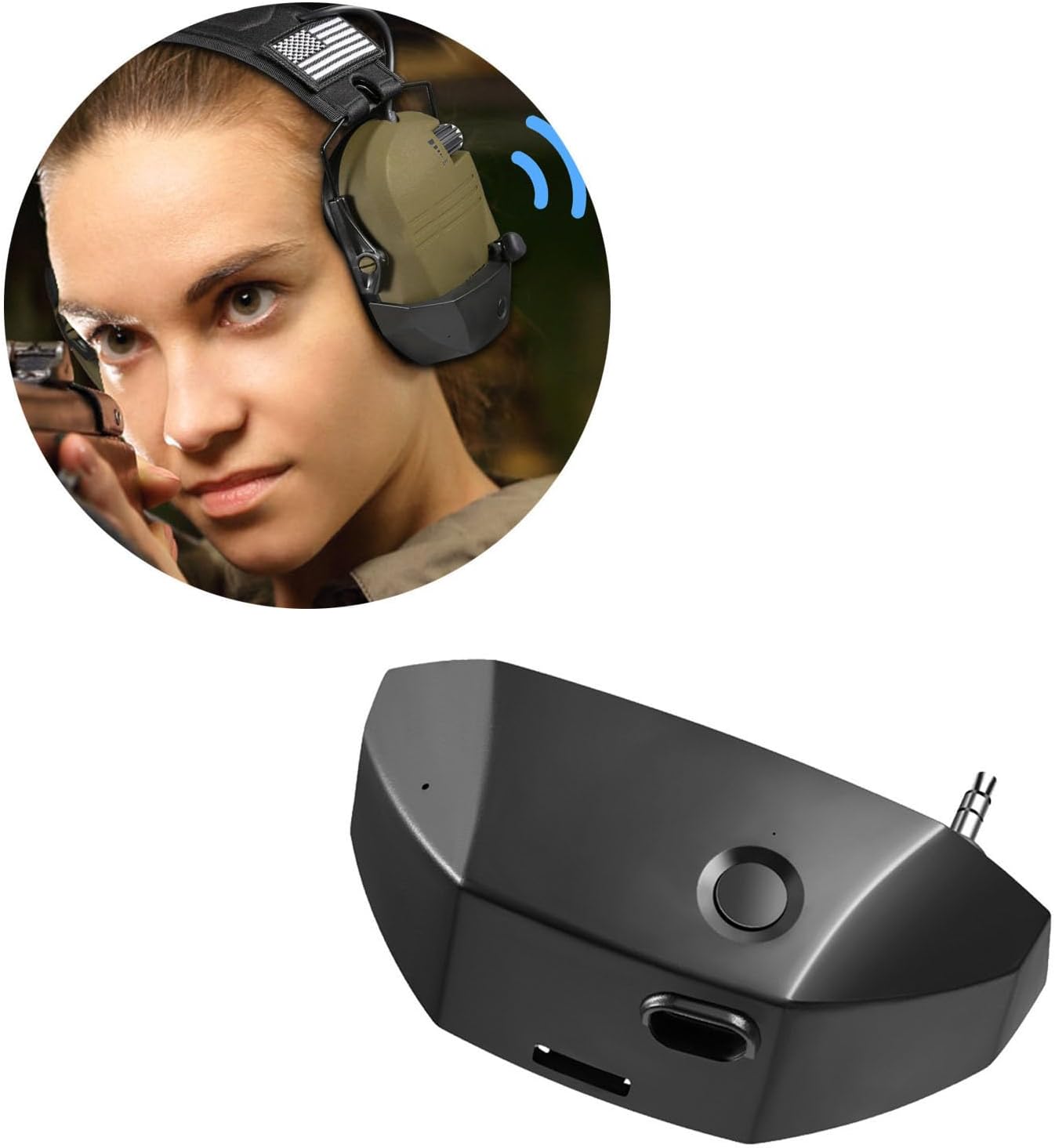 Wireless Hearing Protection Adapter for Shooting Earmuffs - Bluetooth