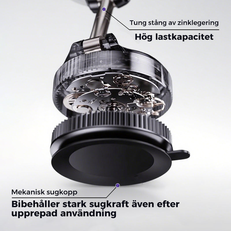 Magnetic Car Phone Mount with Vacuum Suction Power