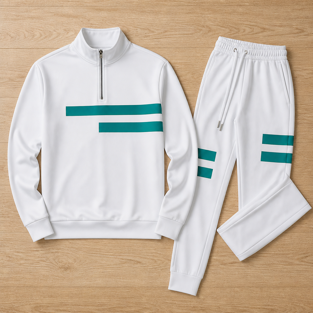 StrideMax™ Half-Zip Tracksuit Set — Unleash Bold Confidence with Perfect Fit and Effortless Freedom