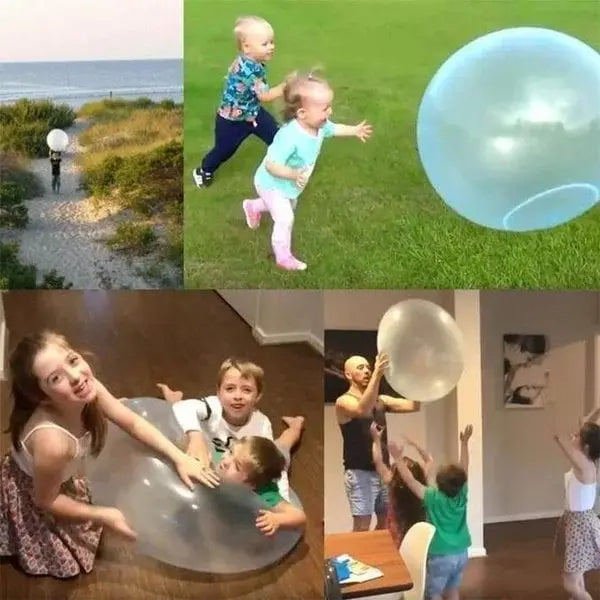 1+1 FREE | Inflatable Stretch Bubble Ball – Fillable with Water & Bounces Wildly