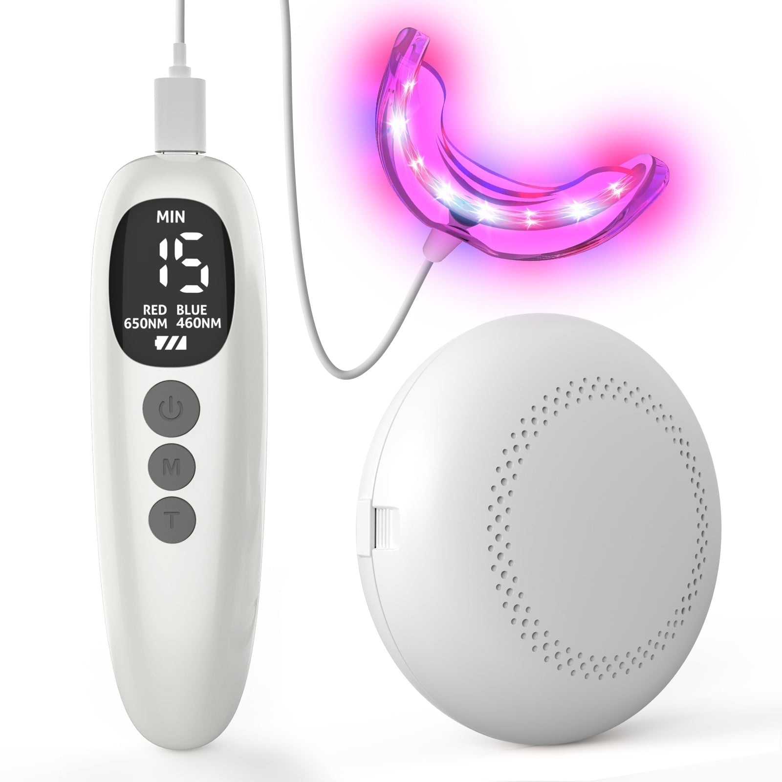 Gentle Dental Care Device for Gum Treatment with Red Light Therapy