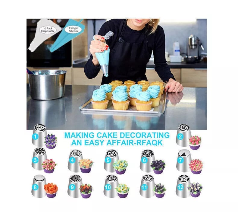 Flower Frosting Tips Nozzles for Cake Decorating