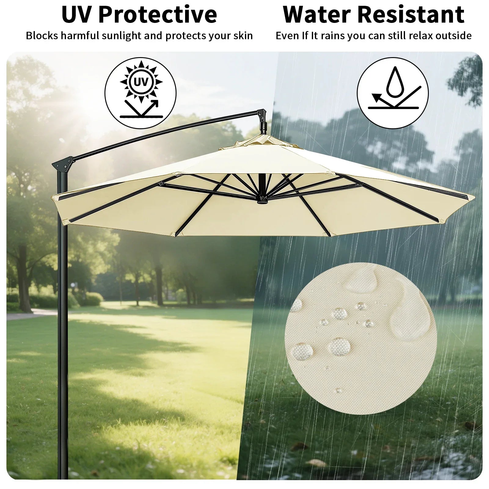 Sunshade Canopy | Water-Resistant Weather Shield | Ventilation Slot | TerraShade