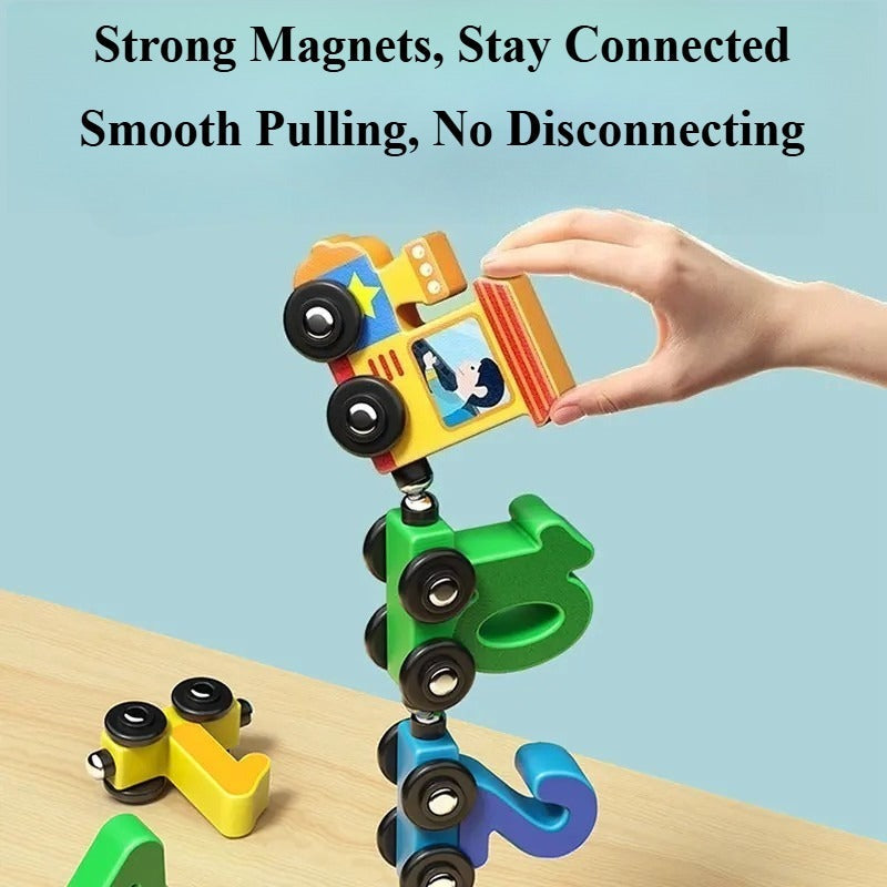 MagnaTrain Number Pull Toy - Engaging Learning Game for Young Math Whizzes