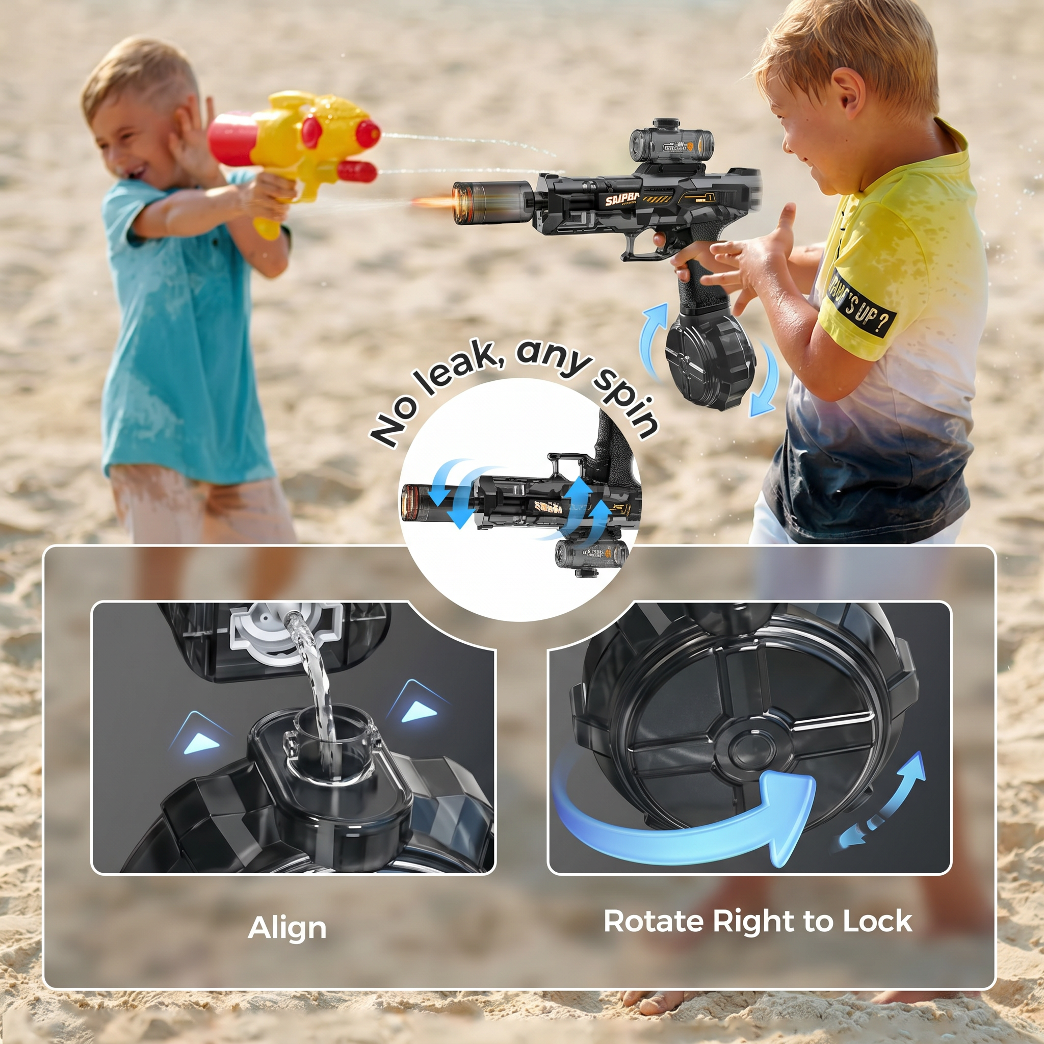 AquaBlast™ — Soak the Whole Yard at 26 Feet Without Pumping Once