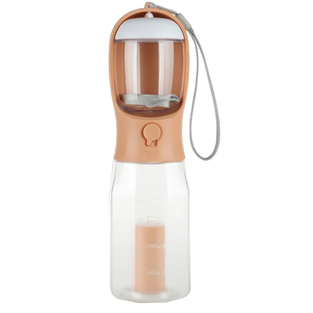 3-in-1 Dog Water Bottle with Food Container