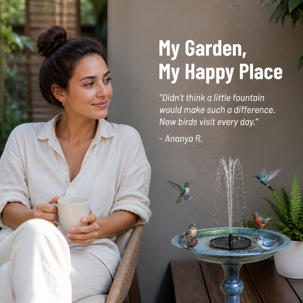 LumaSplash™ — Transform Your Garden into a Sunlit Sanctuary Buzzing with Birds and Calm